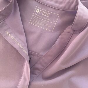 Figs Rafaela scrub top Lavender Dew